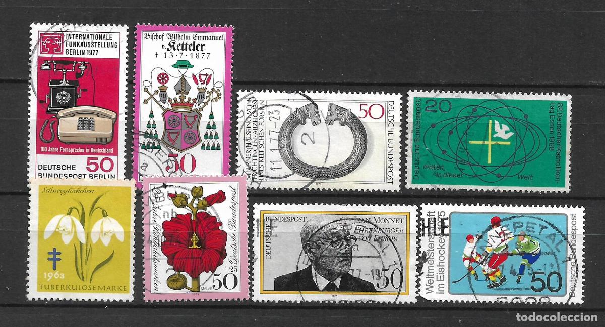 Sellos: alemania lote 8 sellos usado - 34/14