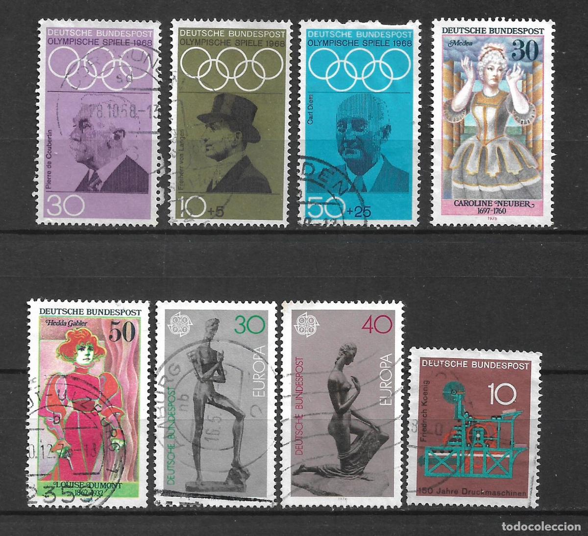 Sellos: alemania lote 8 sellos usado - 34/14
