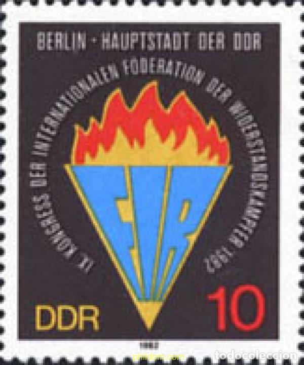 Stamps: 150891 MNH ALEMANIA DEMOCRATICA 1982 9 CONGRESO DE LA FEDERACION INTERNACIONAL DE LOS MIEMBROS DE L