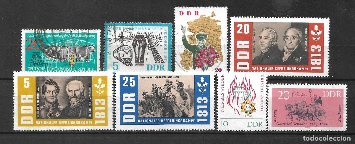 Sellos: alemania ddr 8 sellos usado - 34/15