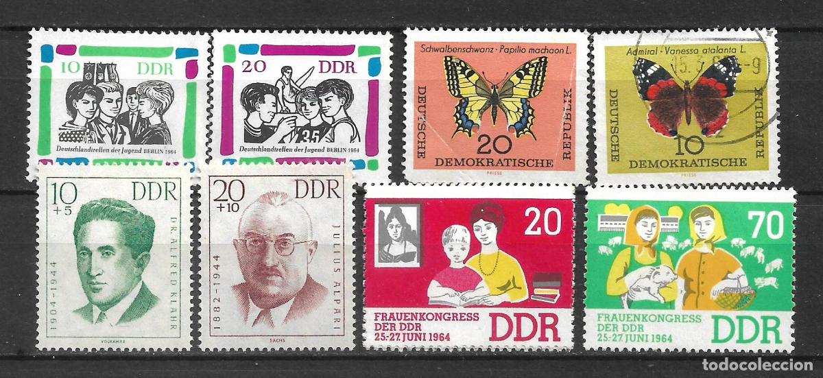 Sellos: alemania ddr 8 sellos usado - 34/15