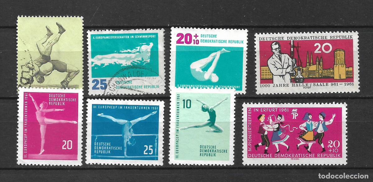 Sellos: alemania ddr 8 sellos usado - 34/15