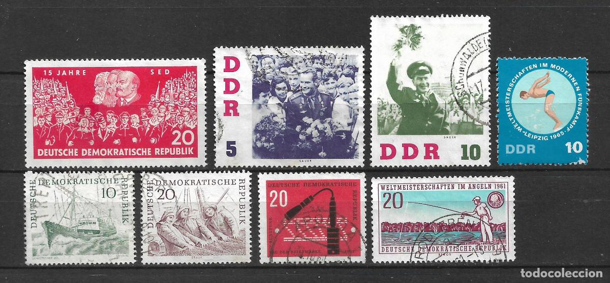 Sellos: alemania ddr 8 sellos usado - 34/15