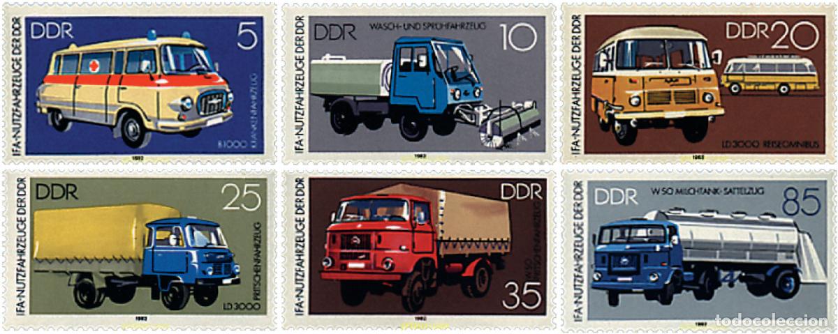 Sellos: 39884 MNH ALEMANIA DEMOCRATICA 1982 VEHICULOS UTILITARIOS IFA