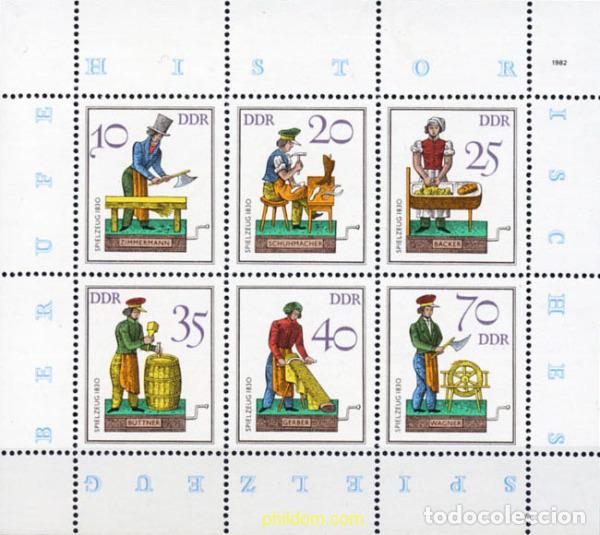 Sellos: 144864 MNH ALEMANIA DEMOCRATICA 1982 JUGUETES HISTORICOS