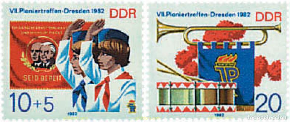 Sellos: 38617 MNH ALEMANIA DEMOCRATICA 1982 7 ENCUENTRO DE LOS PIONEROS EN DRESDE