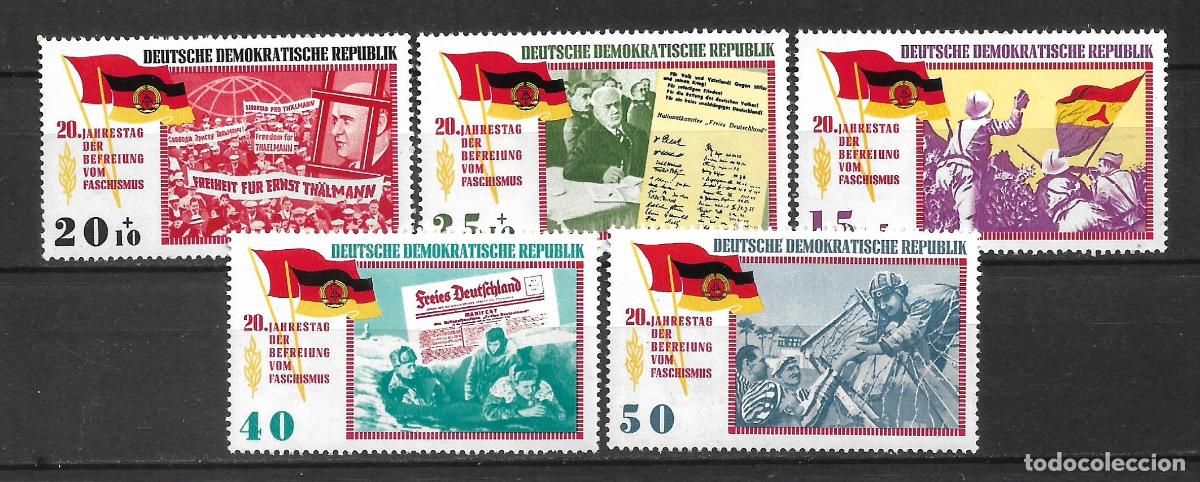 Sellos: alemania ddr 1965 sellos ** mnh - 34/15