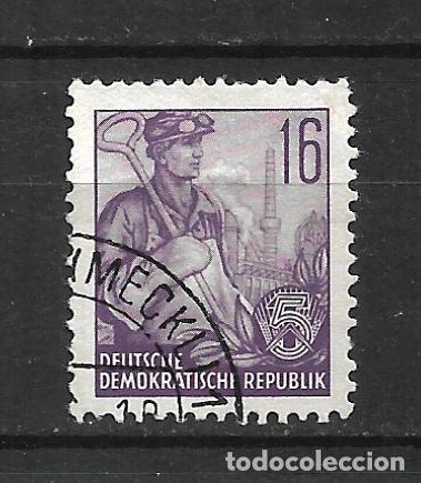 Sellos: alemania ddr 1953 michel 369 usado 6&euro; - 34/16