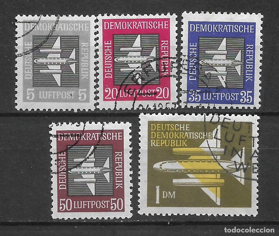 Sellos: alemania ddr 1957 michel 609/613 usado - 34/16
