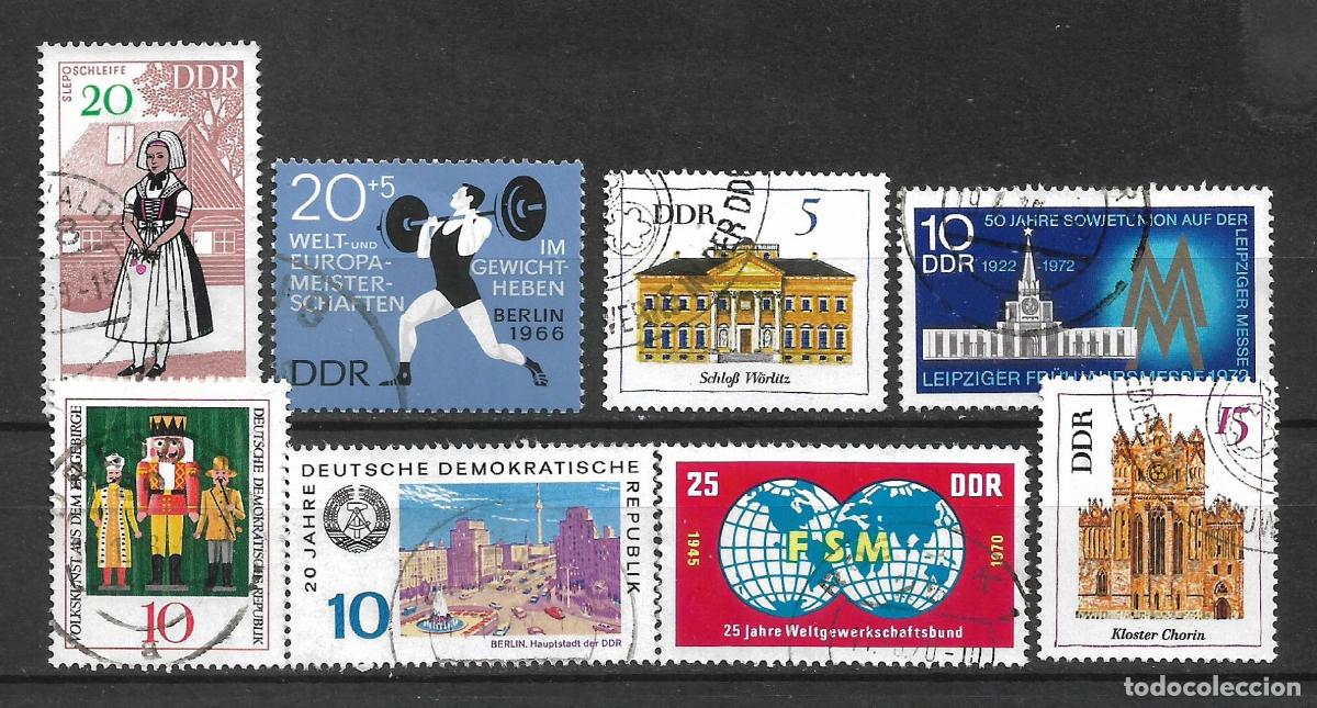 Sellos: alemania ddr 8 sellos usado - 34/16