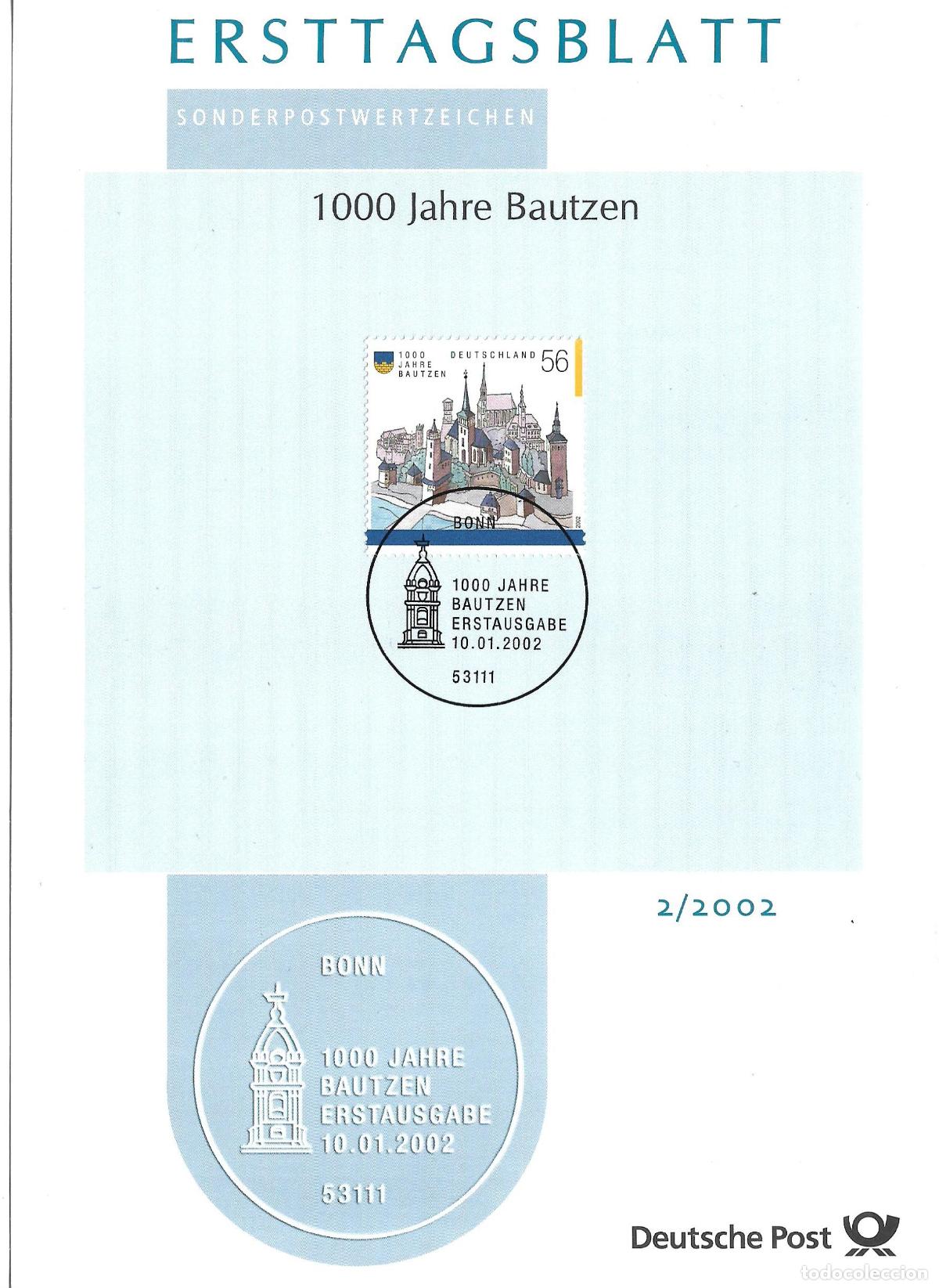 Sellos: alemania 2002 michel 2232 usado - 405