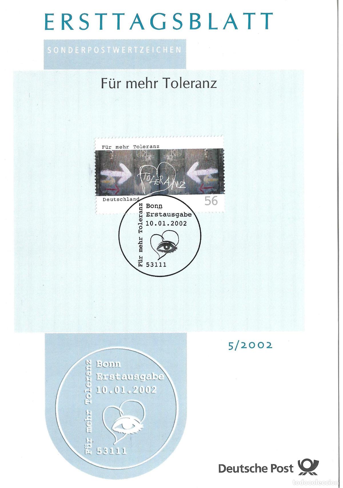 Sellos: alemania 2002 michel 2235 usado - 405