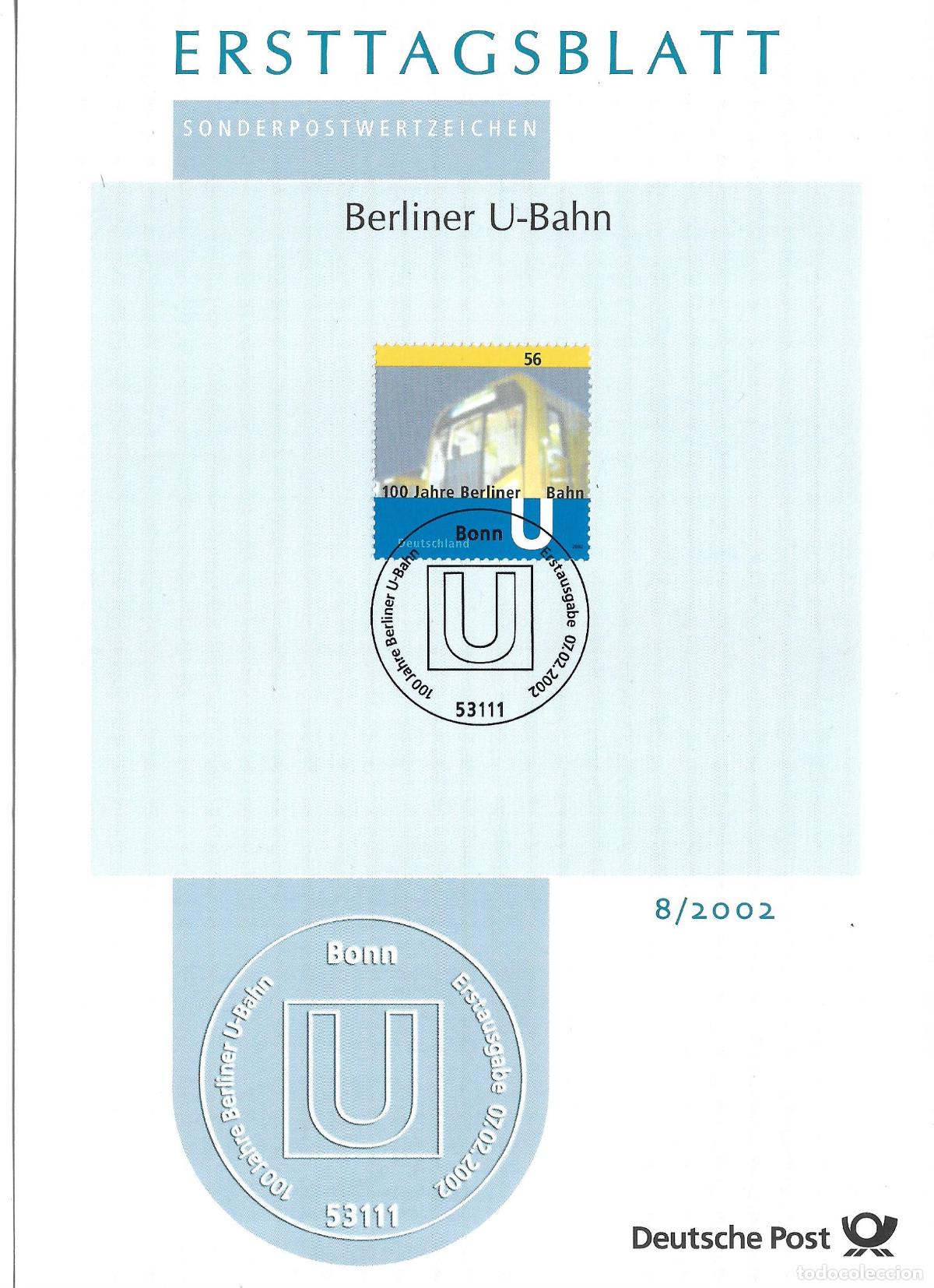 Sellos: alemania 2002 michel 2242 usado - 405