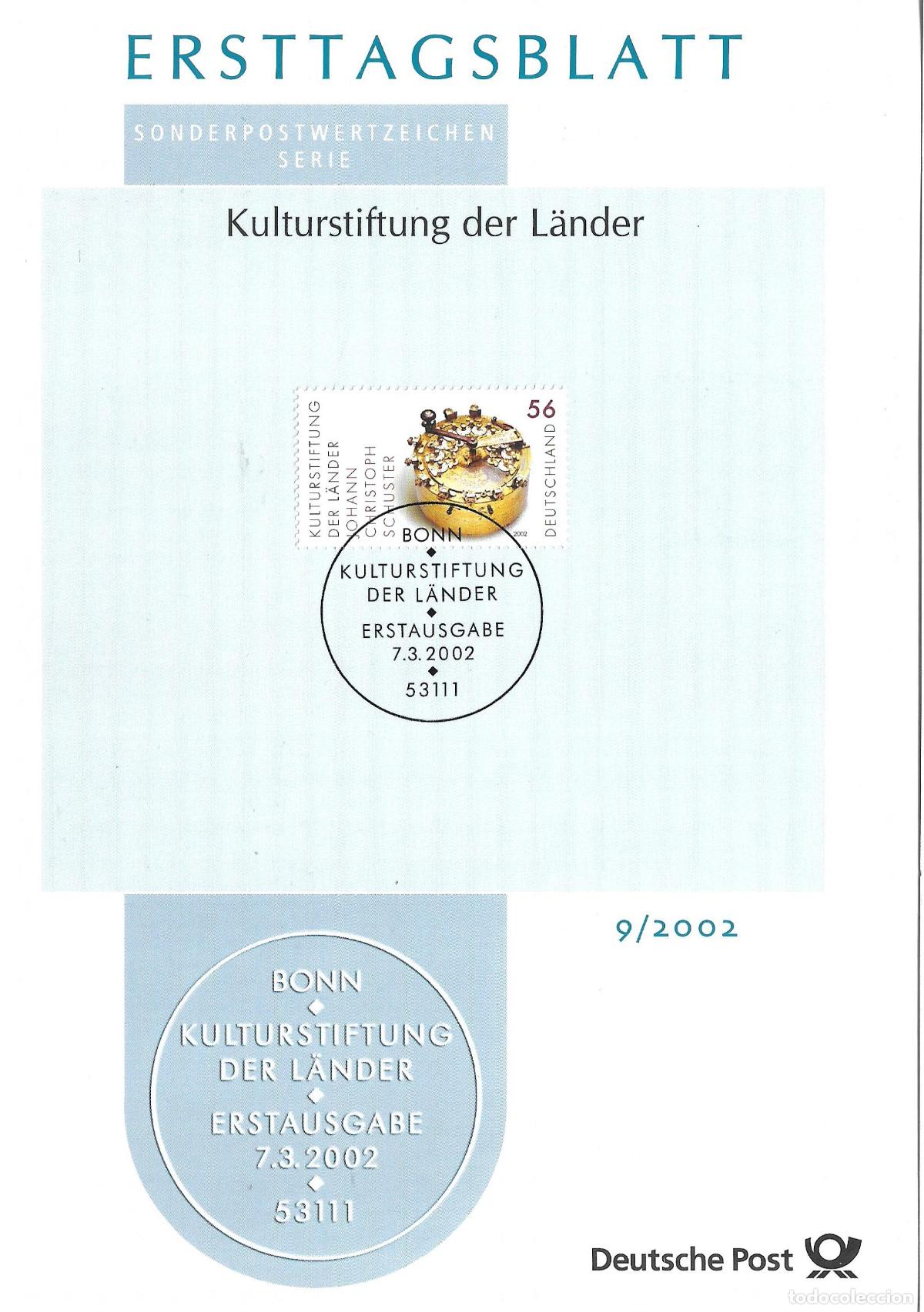 Sellos: alemania 2002 michel 2243 usado - 405