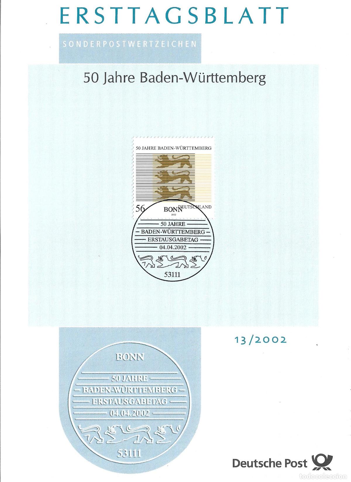 Sellos: alemania 2002 michel 2248 usado - 405