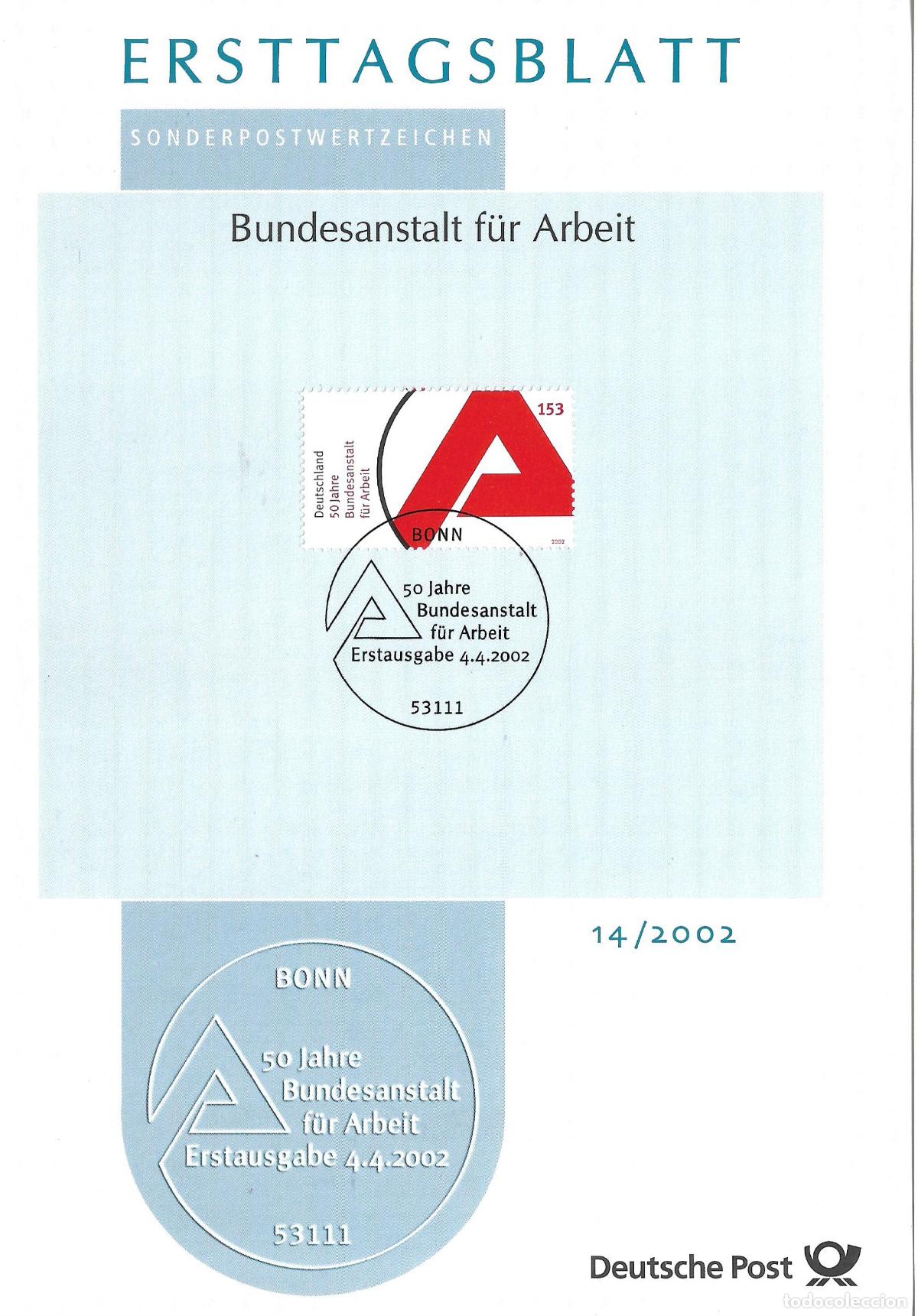 Sellos: alemania 2002 michel 2249 usado - 405