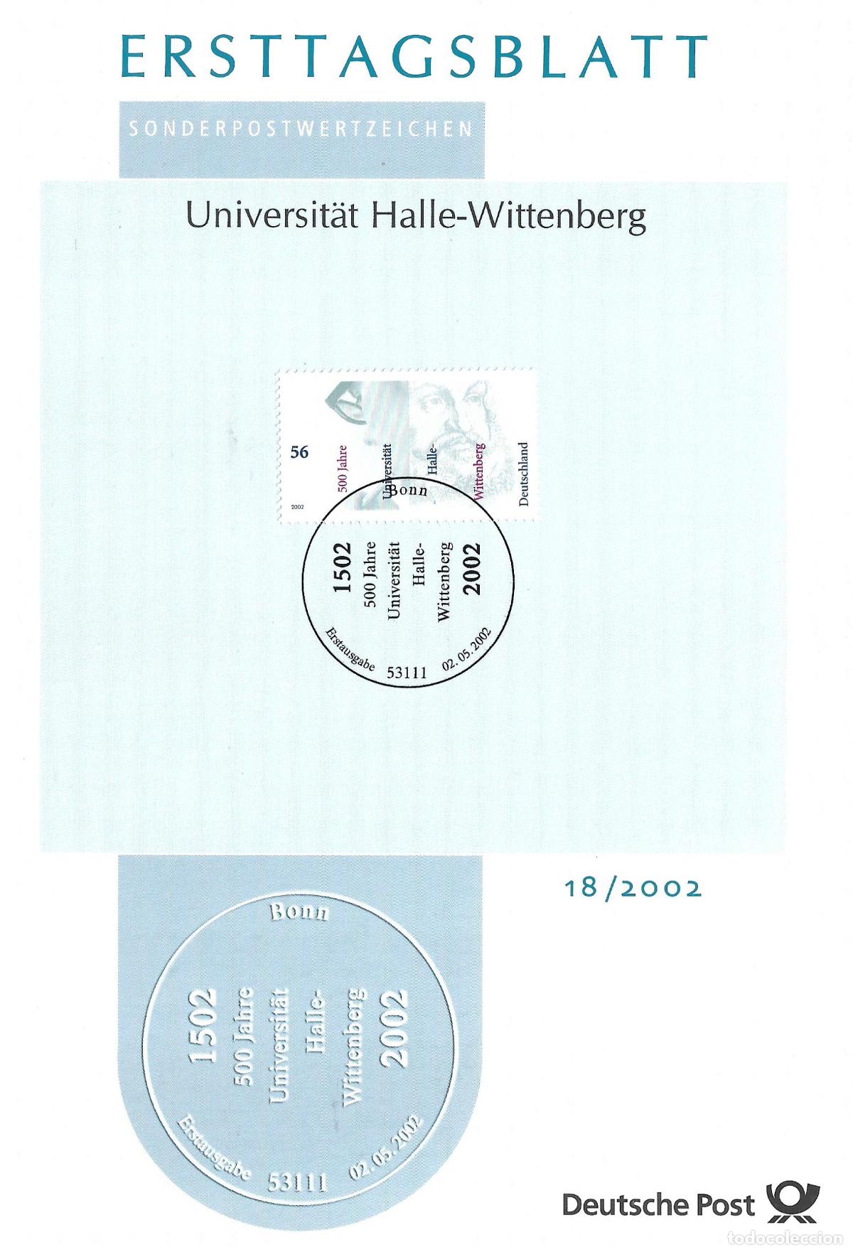 Sellos: alemania 2002 michel 2254 usado - 405