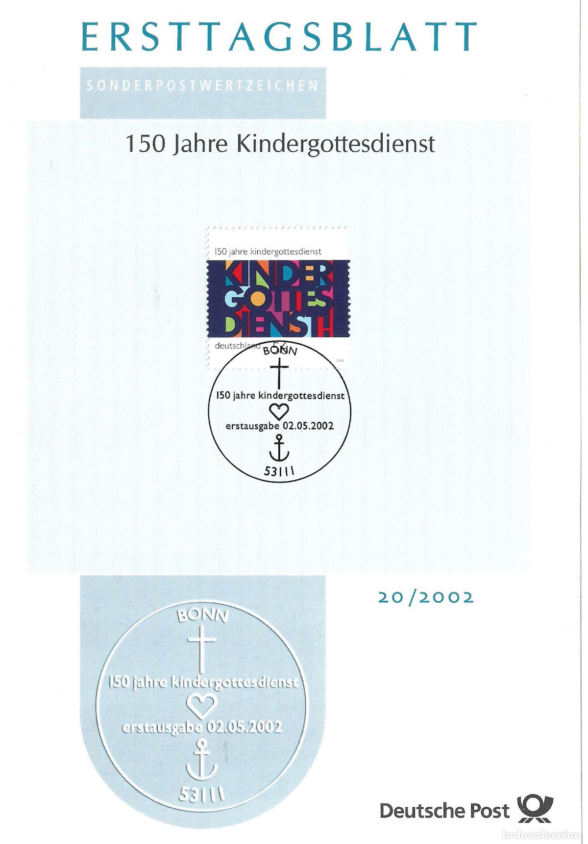 Sellos: alemania 2002 michel 2256 usado - 405