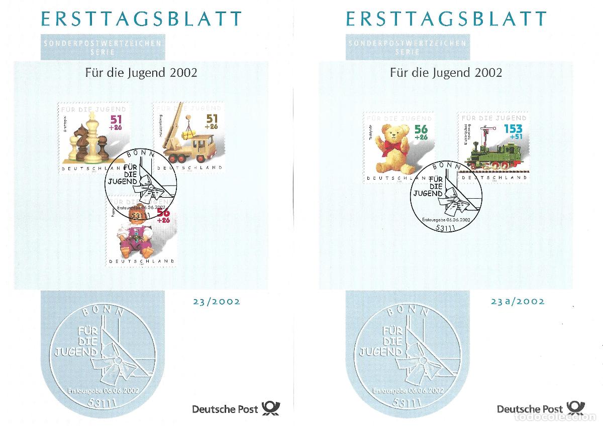 Sellos: alemania 2002 michel 2260/2264 usado - 405
