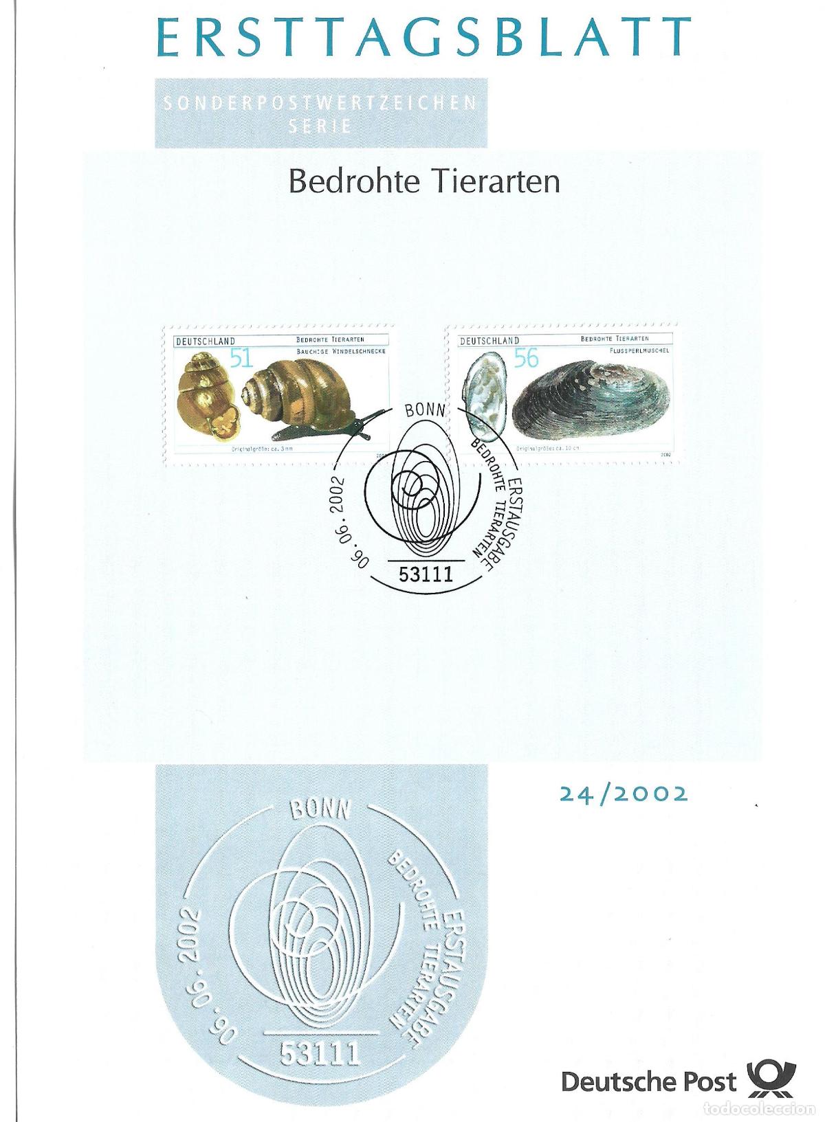 Sellos: alemania 2002 michel 2265/2266 usado - 405