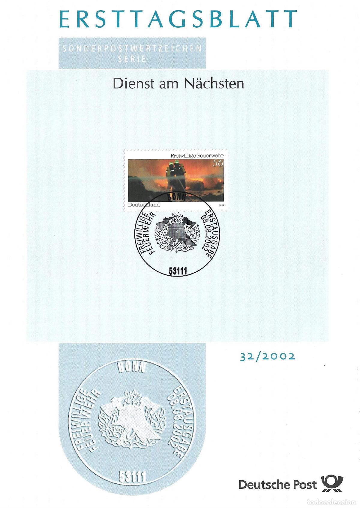 Sellos: alemania 2002 michel 2275 usado - 405