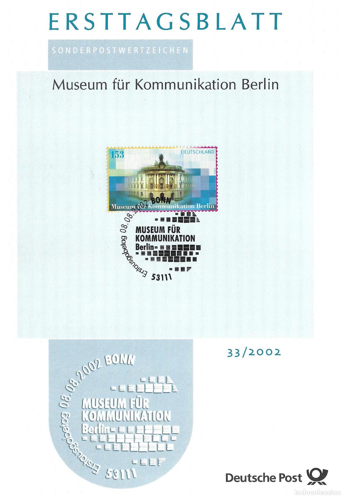 Sellos: alemania 2002 michel 2276 usado - 405