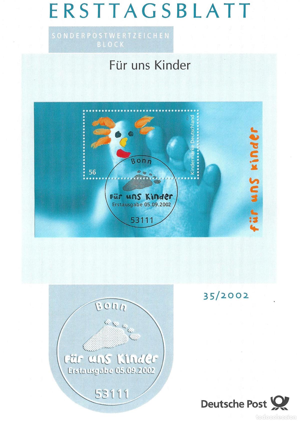 Sellos: alemania 2002 michel 2280 usado - 405