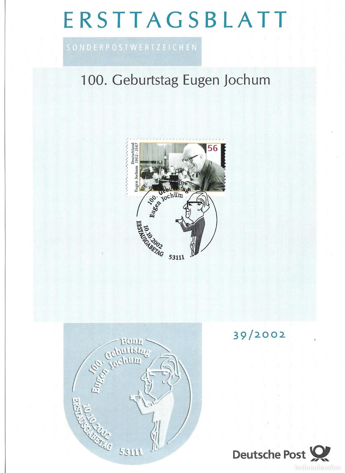 Sellos: alemania 2002 michel 2284 usado - 405