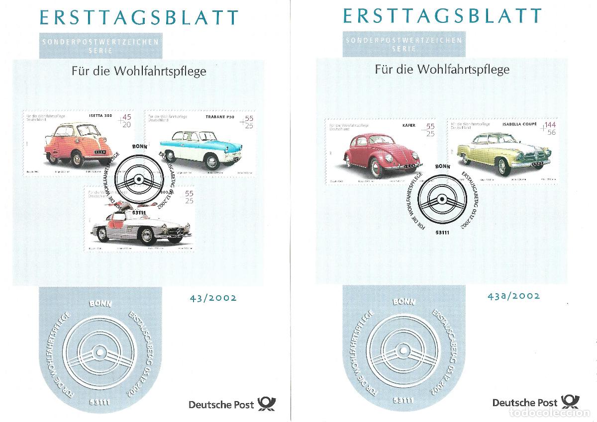 Sellos: alemania 2002 michel 2289/2293 usado - 405