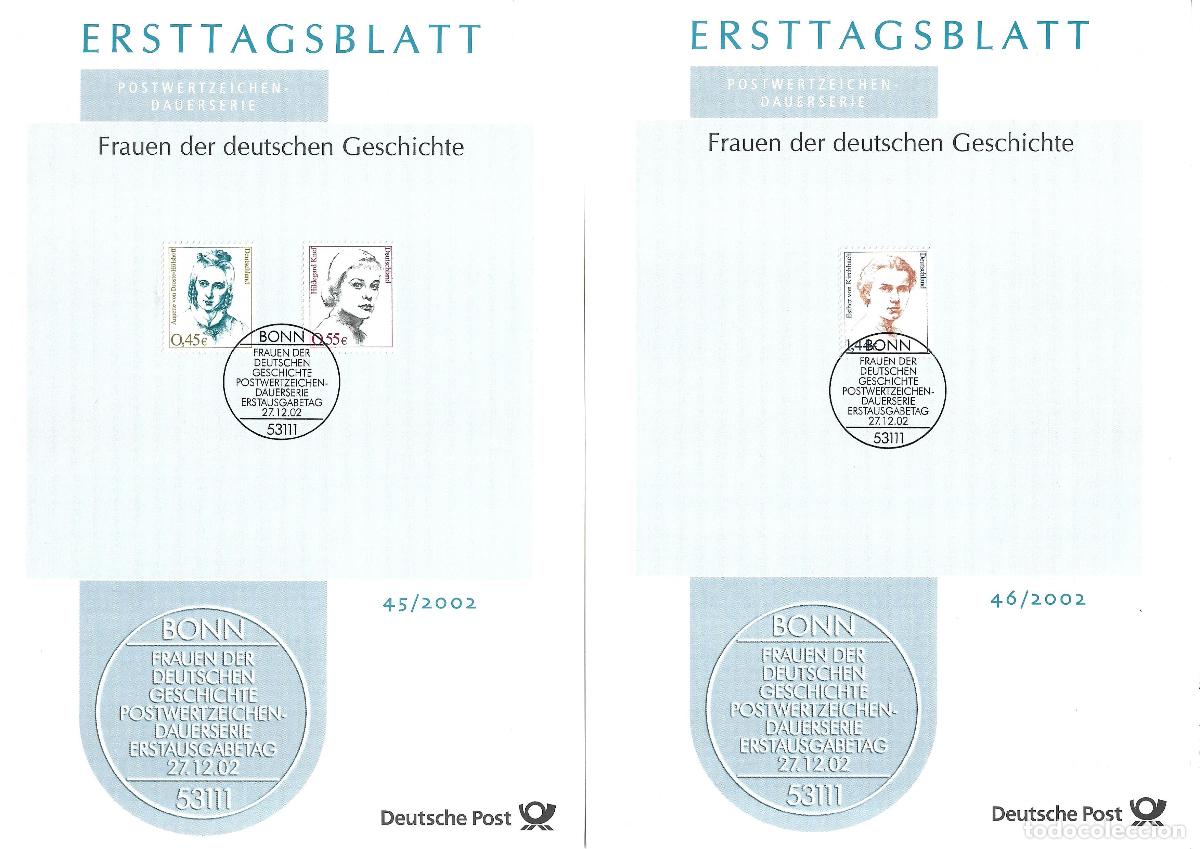 Sellos: alemania 2002 michel 2295/2297 usado - 405