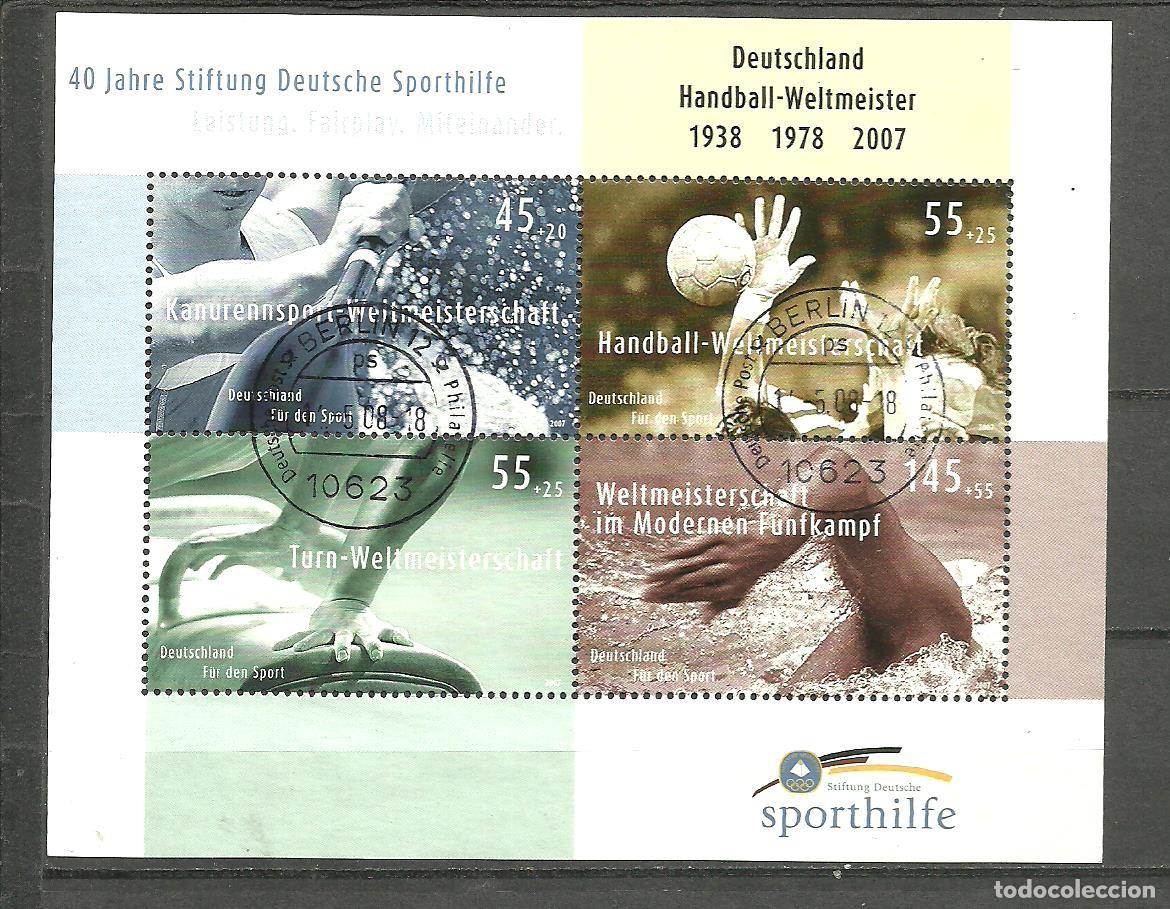Sellos: ALEMANIA FEDERAL 2007 - MICHEL NRO. 70 block - USADO