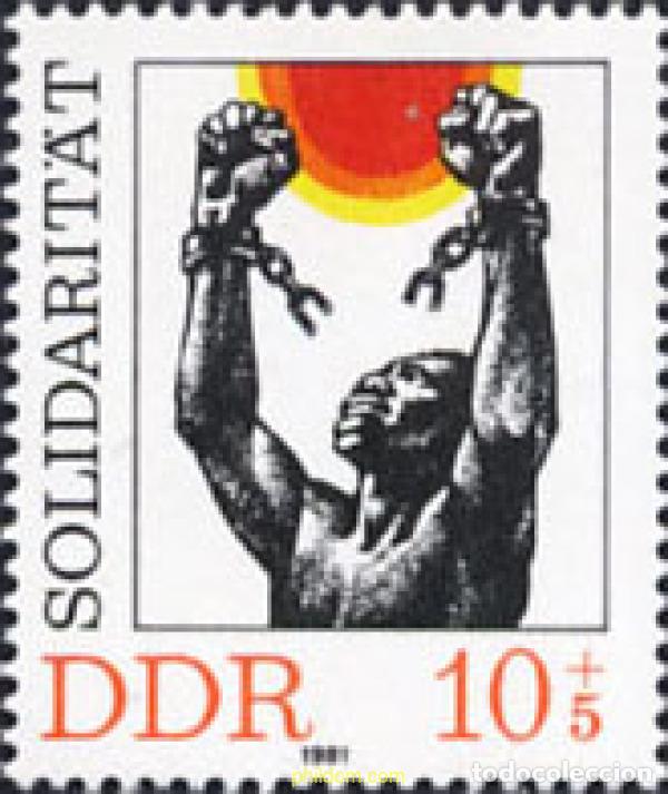 Sellos: 150878 MNH ALEMANIA DEMOCRATICA 1981 SOLIDARIDAD INTERNACIONAL
