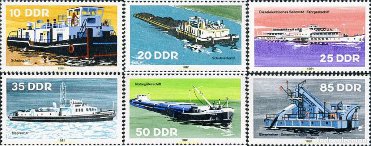 Sellos: 150880 MNH ALEMANIA DEMOCRATICA 1981 BARCOS