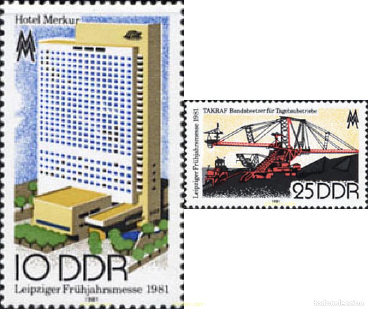 Sellos: 150868 MNH ALEMANIA DEMOCRATICA 1981 FERIA DE PRIMAVERA DE LEIPZIG