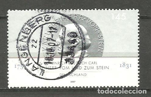 Sellos: ALEMANIA FEDERAL 2007 - MICHEL NRO. 2624 - USADO