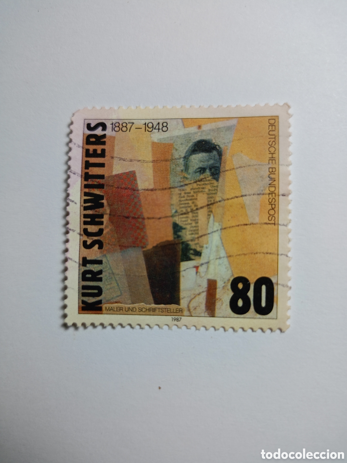 Sellos: sello de 80 pfennig fue emitido por la Deutsche Bundespost en 1987 para conmemorar el centenario del