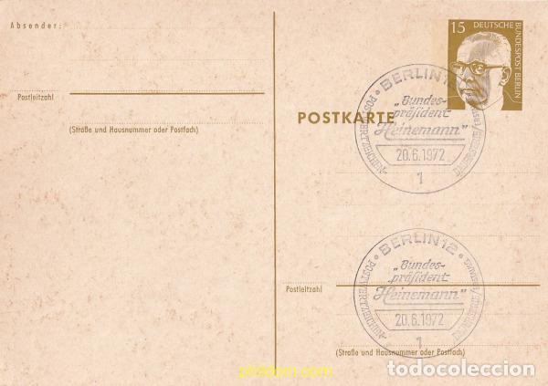 Sellos: 775915 USED ALEMANIA FEDERAL 1972 PRESIDENTE GUSTAV HEINEMANN
