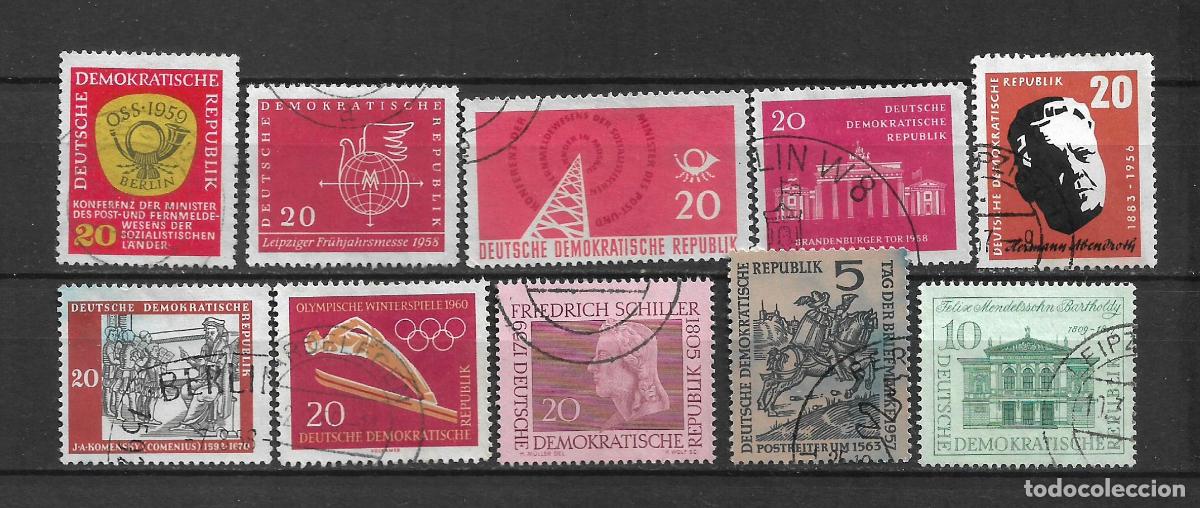Sellos: alemania ddr lote 10 sellos usado - 30/31