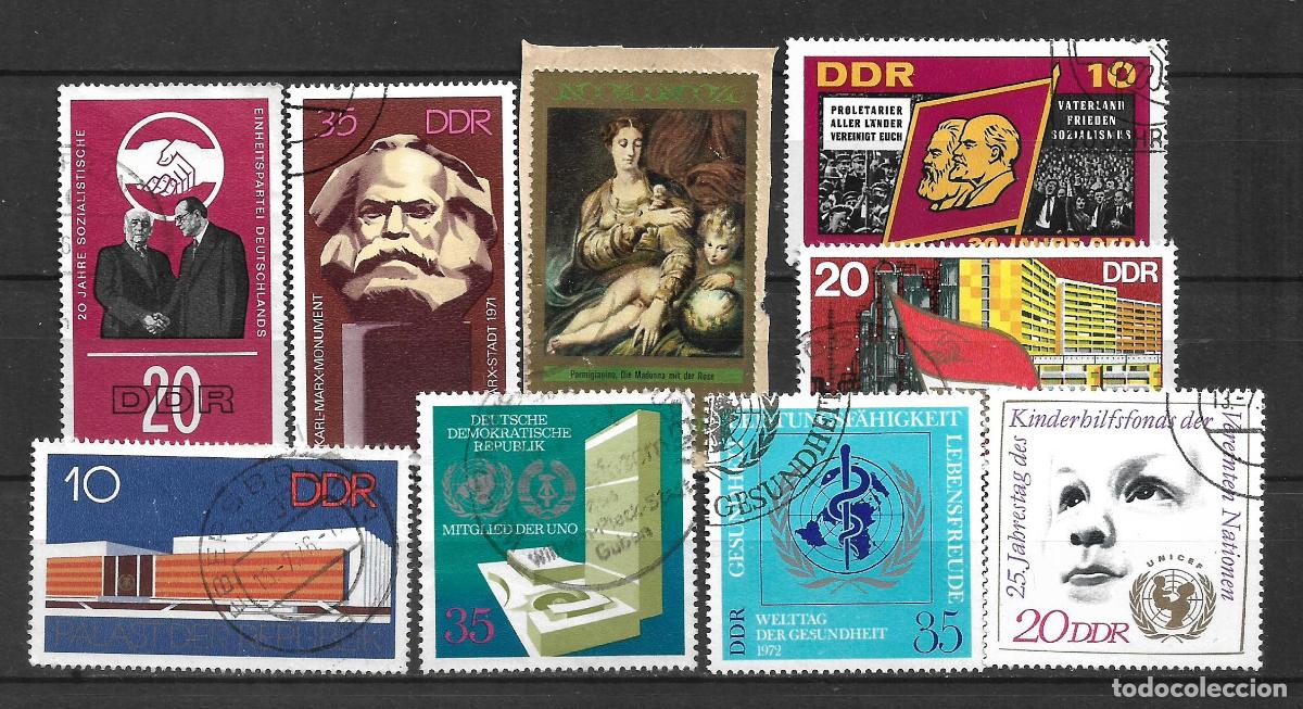 Sellos: alemania ddr lote 9 sellos usado - 30/31