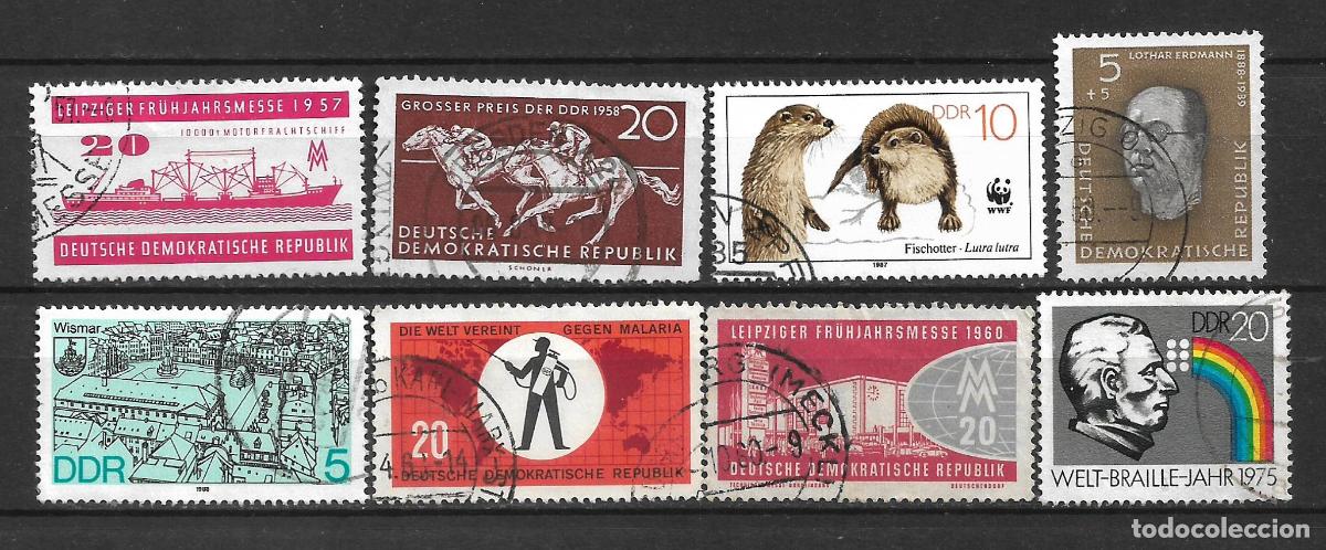 Sellos: alemania ddr lote 8 sellos usado - 10/10