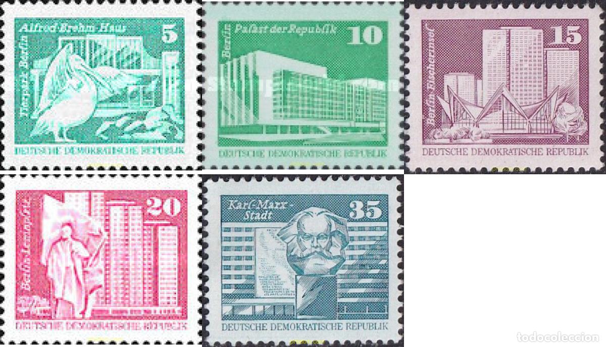 Sellos: 712681 MNH ALEMANIA DEMOCRATICA 1980 CONSTRUCCIONES SOCIALISTAS