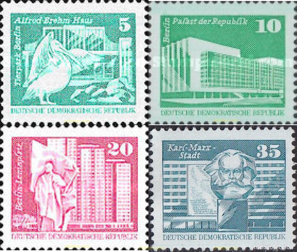 Sellos: 789289 MNH ALEMANIA DEMOCRATICA 1980 CONSTRUCCIONES SOCIALISTAS
