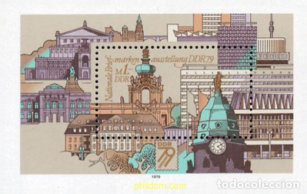 Sellos: 109289 MNH ALEMANIA DEMOCRATICA 1979 DDR 79. EXPOSICION FILATELICA NACIONAL