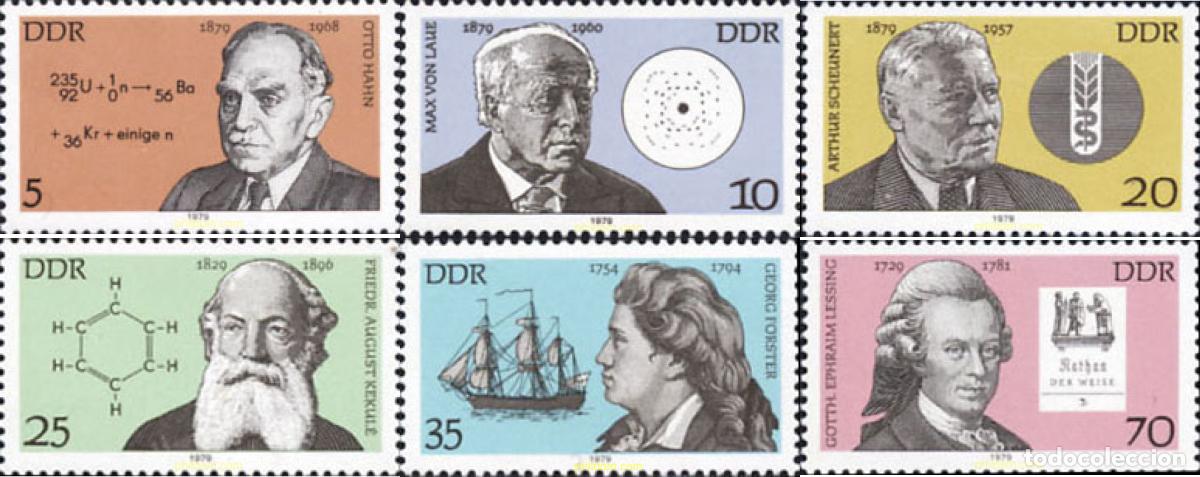 Sellos: 150841 MNH ALEMANIA DEMOCRATICA 1979 PERSONALIDADES