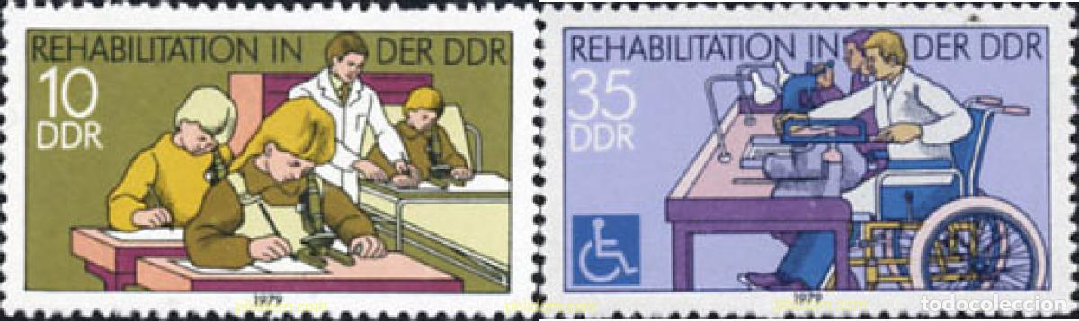 Sellos: 150844 MNH ALEMANIA DEMOCRATICA 1979 REHABILITACION DE MUNISVALIDOS
