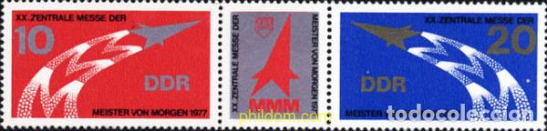 Sellos: 286421 MNH ALEMANIA DEMOCRATICA 1977 20 SALON CENTRAL DE JOVENES INVENTORES