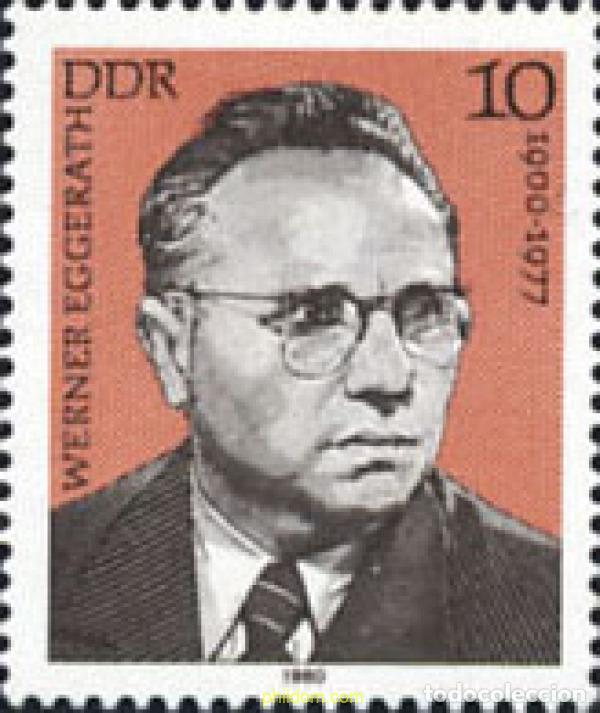 Sellos: 150853 MNH ALEMANIA DEMOCRATICA 1980 PERSONALIDADES