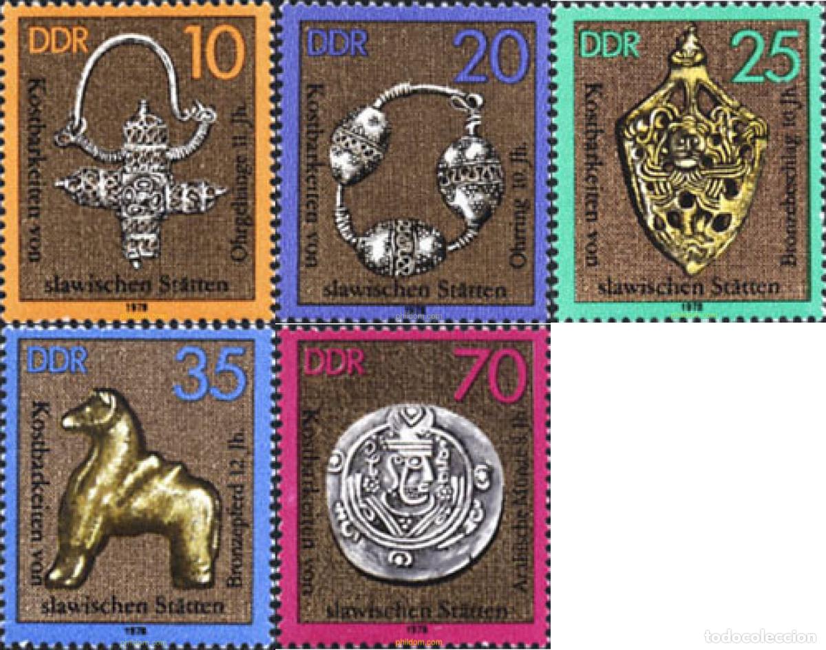 Sellos: 150827 MNH ALEMANIA DEMOCRATICA 1978 OBJETOS DE VALOR ESLAVOS