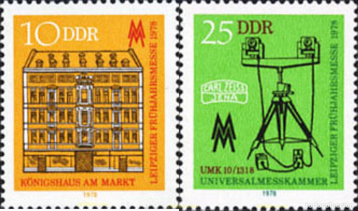 Sellos: 150828 MNH ALEMANIA DEMOCRATICA 1978 FERIA DE PRIMAVERA DE LEIPZIG