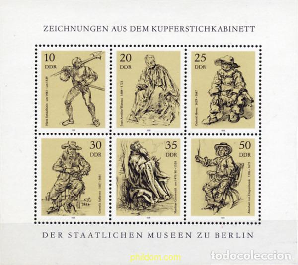 Sellos: 144818 MNH ALEMANIA DEMOCRATICA 1978 GRABADOS DEL MUSEO DE BERLIN